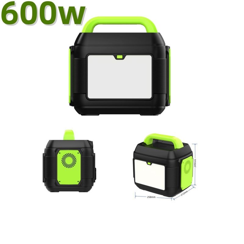 Draagbare elektriciteitscentrale 2024 Hot Mini 600W zonne-generator met 576wh nominale capaciteit