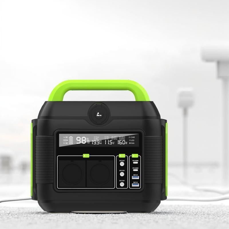 600W oplaadbare elektriciteitscentrale voor opslag van zonne-energie in het buitenleven Draagbaar en duurzaam