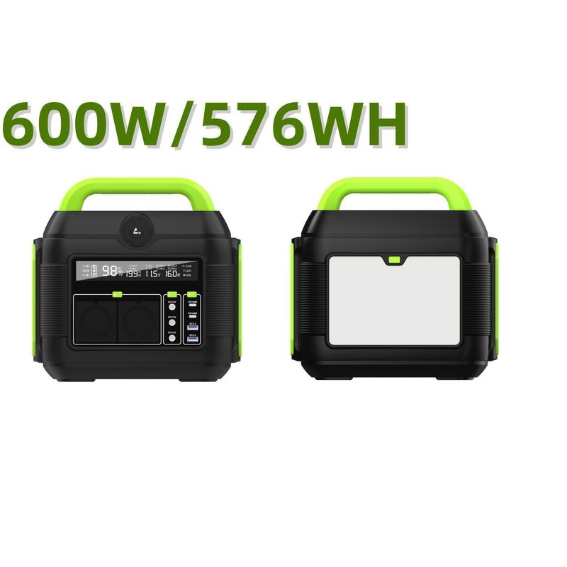 MPPT 600W AC110V AC220V Lithiumbatterijpakket Draagbare zonnecentrale voor camper RV wandelen