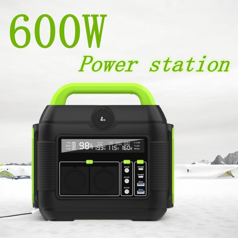 Draagbare elektriciteitscentrale 600W 300W Ternaire Lithiumbatterij Zonnegenerator Energiesysteem
