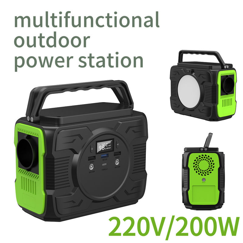 Hoge capaciteit 200W Energieopslag Type stroomvoorziening 220V mobiele stroom voor aanpassing
