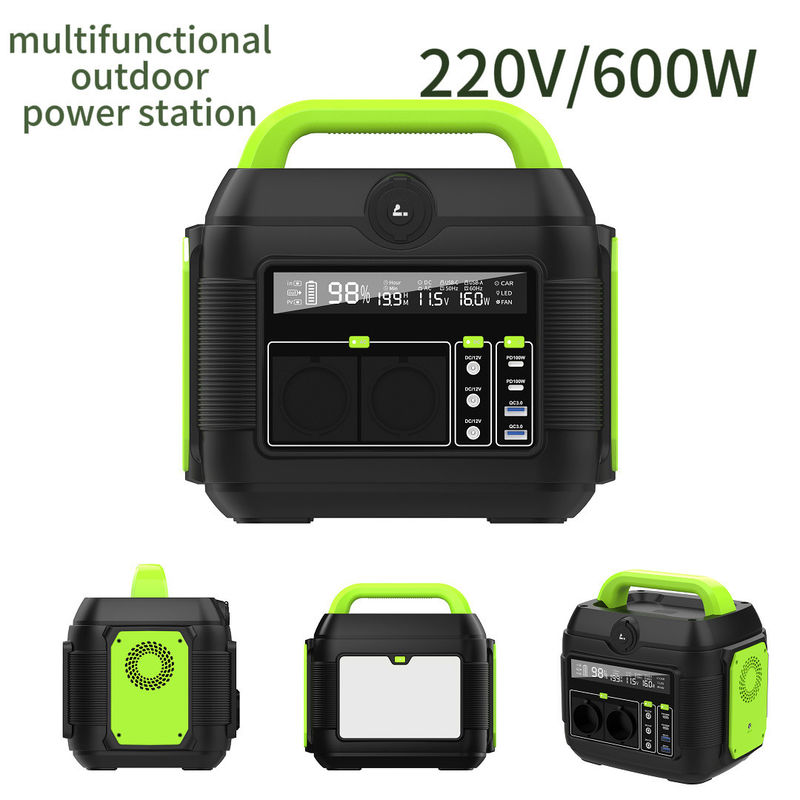 Buitenzonne-energie Energieopslag Draagbare mobiele energiebank Lithium-ionbatterij 576wh