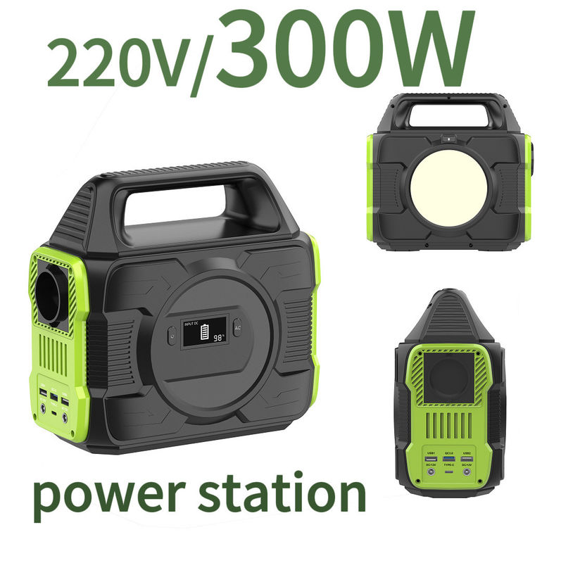 300W Multifunctionele Draagbare Batterij Zonne-energiecentrale voor camping energieopslagbatterij