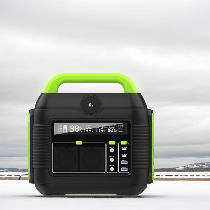 Multifunctie-uitgang 600W Outdoor Camping RV Energieopslag Energiecentrale Recyclebaar