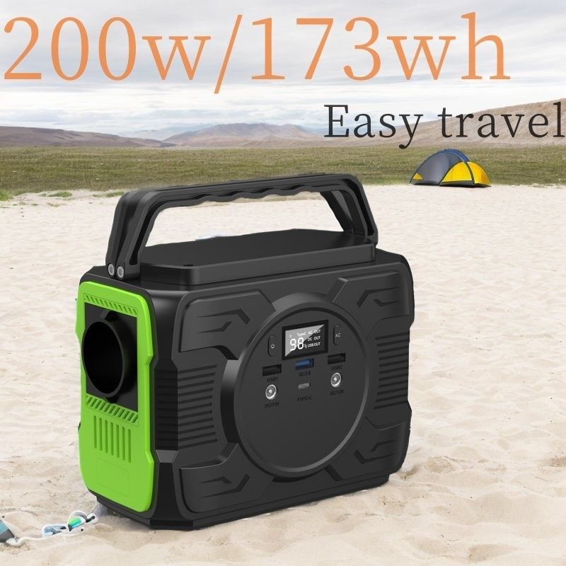 Draagbare elektriciteitscentrale 200 W noodcampingbatterij LiFePO4 zonne-generator voor buiten