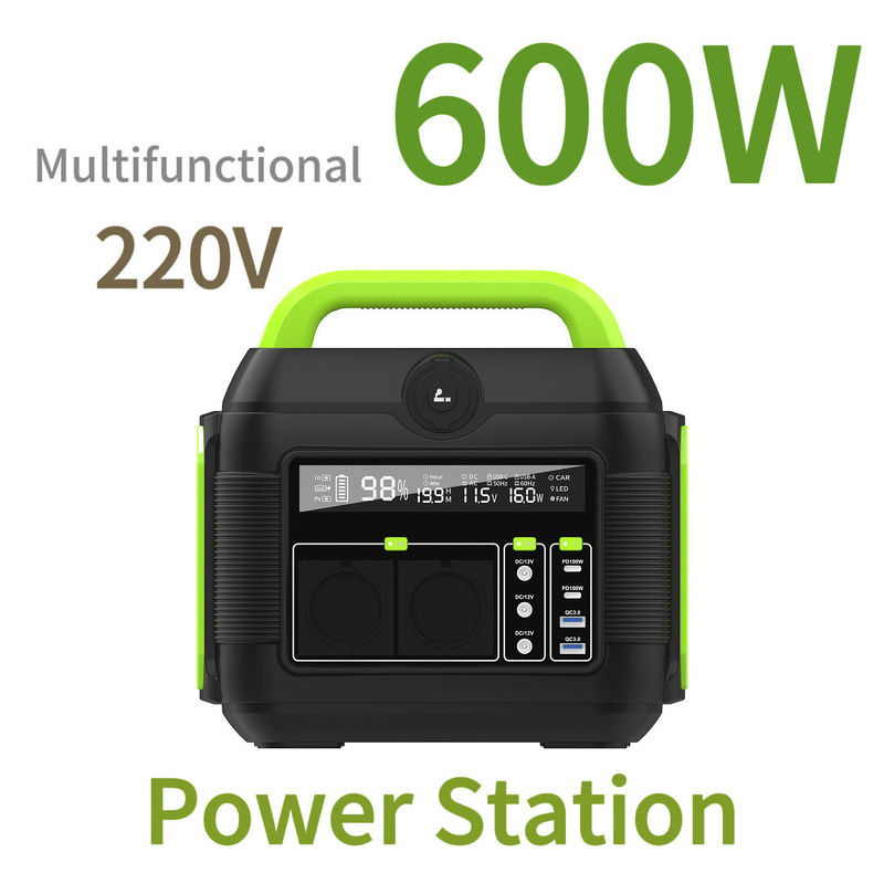 Aanpasbare kleur 600W Lithiumbatterij-omvormergenerator voor draagbare elektriciteitscentrales