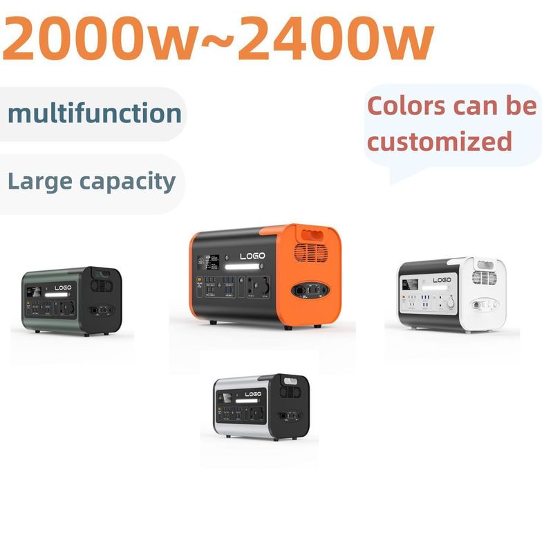 25 kg draagbare zonne-energiegeneratoren voor buiten 2000W/2200W/2400W Uitgangsfrequentie 50/60Hz
