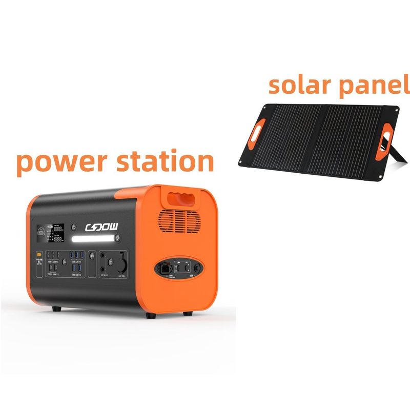2200W supersnel opladen draagbare elektriciteitscentrale zonne-energiegenerator voor thuis en noodgevallen