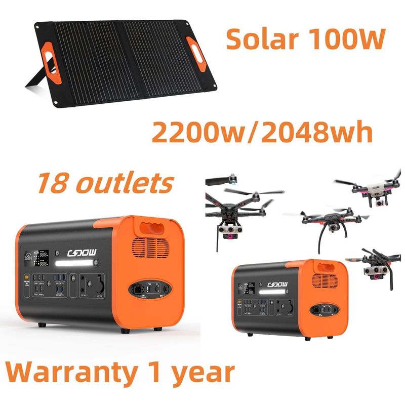 RV Emergency Mobile Power Station 2048wh Draagbare zonne-generator voor huis