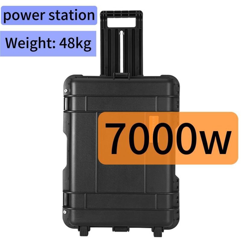 Noord-Amerikaanse markt 7000W draagbare zonne-generator met en AC Pure Sinus Wave Output