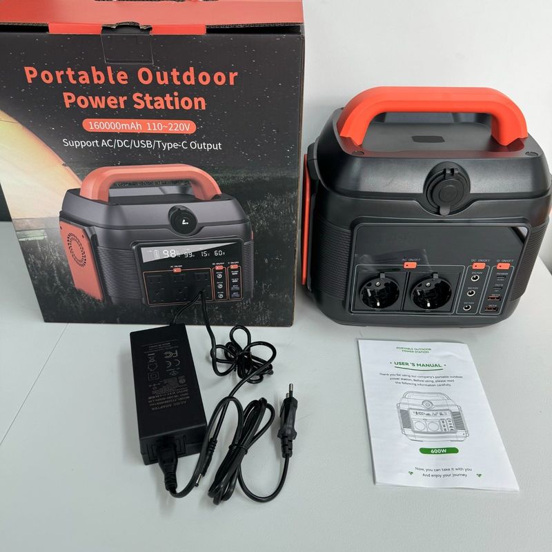 576wh Capaciteit Zonne-energieopslaggenerator voor gezinscamping en mobiele RV-energie
