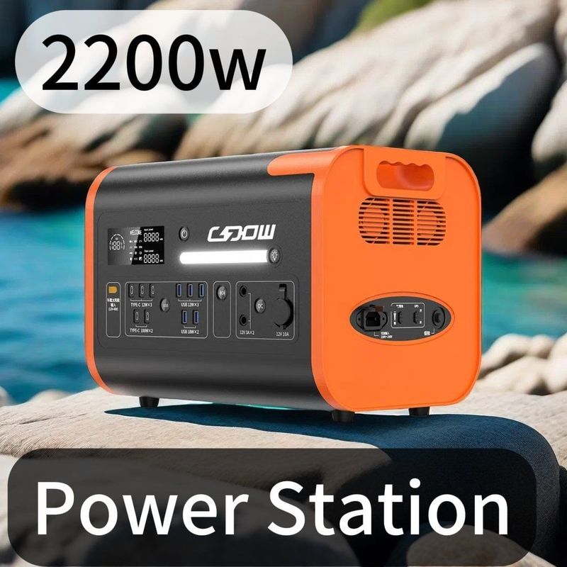 Draadloos opladen zonne-energie 2200W mobiele standby bord voor zwarte auto camping