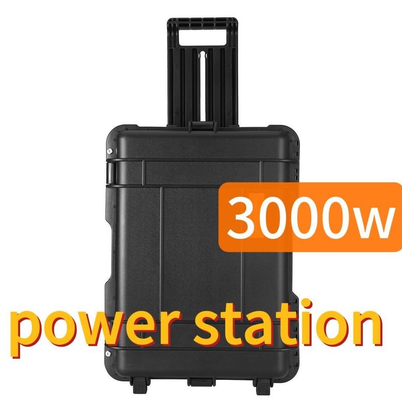 3000W draagbare energieopslagcentrale Zwart Aanpasbaar CE.Un38.3 Gecertificeerd