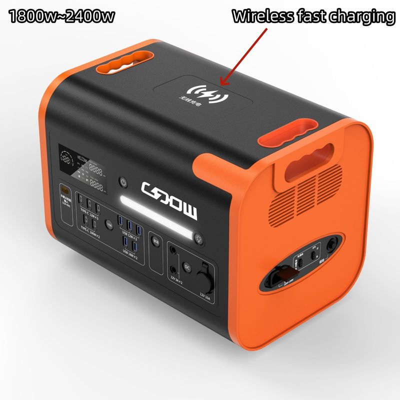 LiFePO4 220V 2048wh Puur sinusgolf Draagbare mobiele elektriciteitscentrale voor buitenkamperen