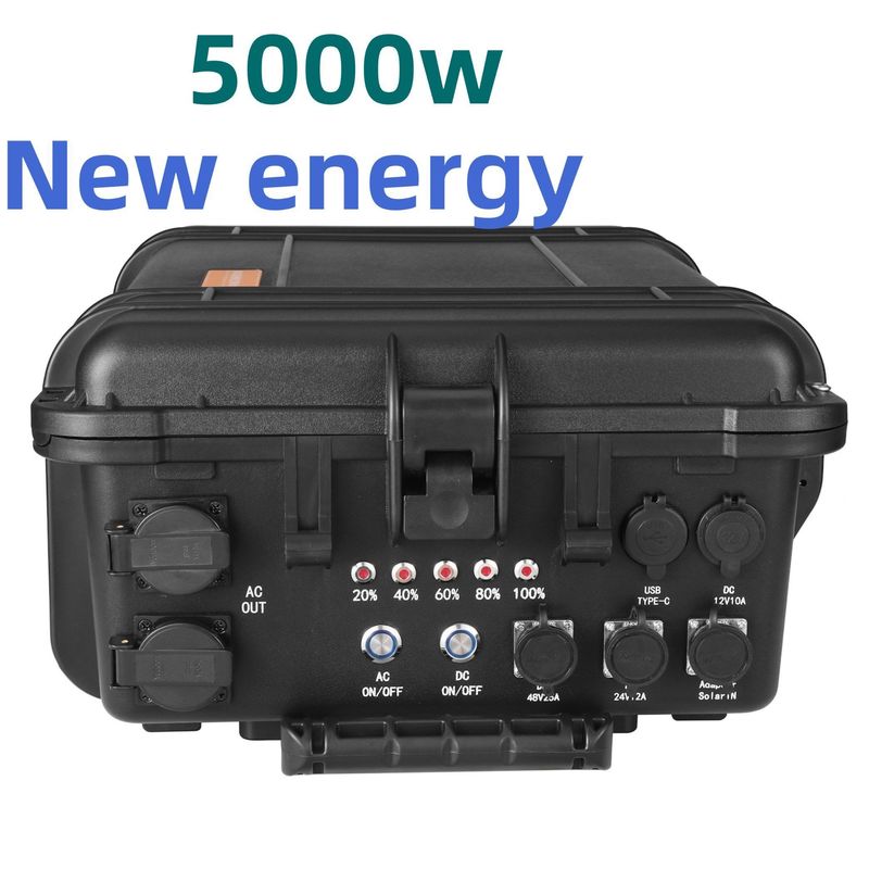 8000W Piekvermogen LiFePO4 Lithiumbattery Draagbare elektriciteitscentrale voor buitenkamperen