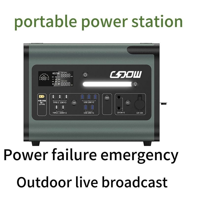 Energie Draagbare elektriciteitscentrale Zonne-energiegenerator voor voertuigen Elektrisch voertuig Huishoudelijk artefact