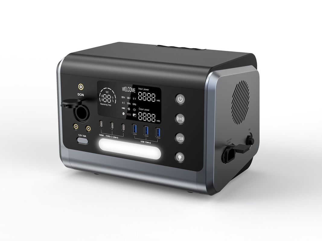 600W draagbare zonne-energiegenerator voor camping draadloos opladen AC/230 Output Power Station