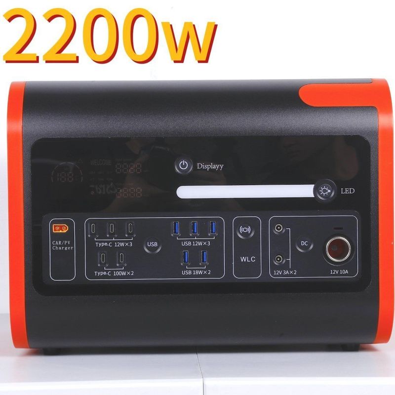 2000W Solar Outdoor Emergency Generator 2048wh Mobiele stroomvoorziening voor Japanse markt