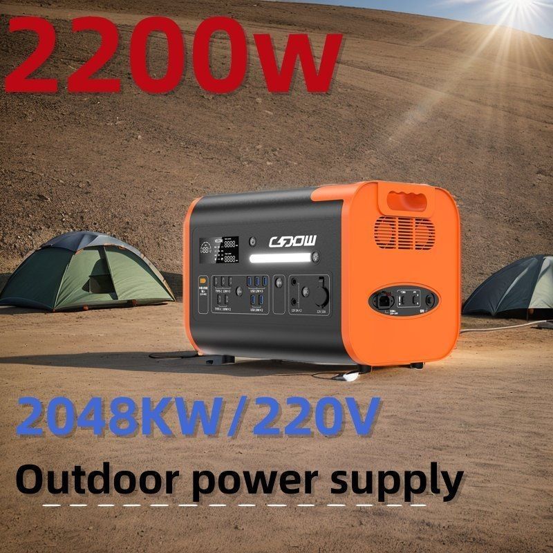 Draagbare zonne-energiegenerator buiten net 600W/1000W/1800W/2200W AC 100V-120V/AC 220V-240V