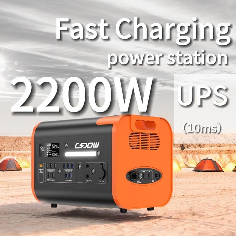 Draagbare oplader 2000W Auto opladen Draagbare elektriciteitscentrale voor laptop en camping