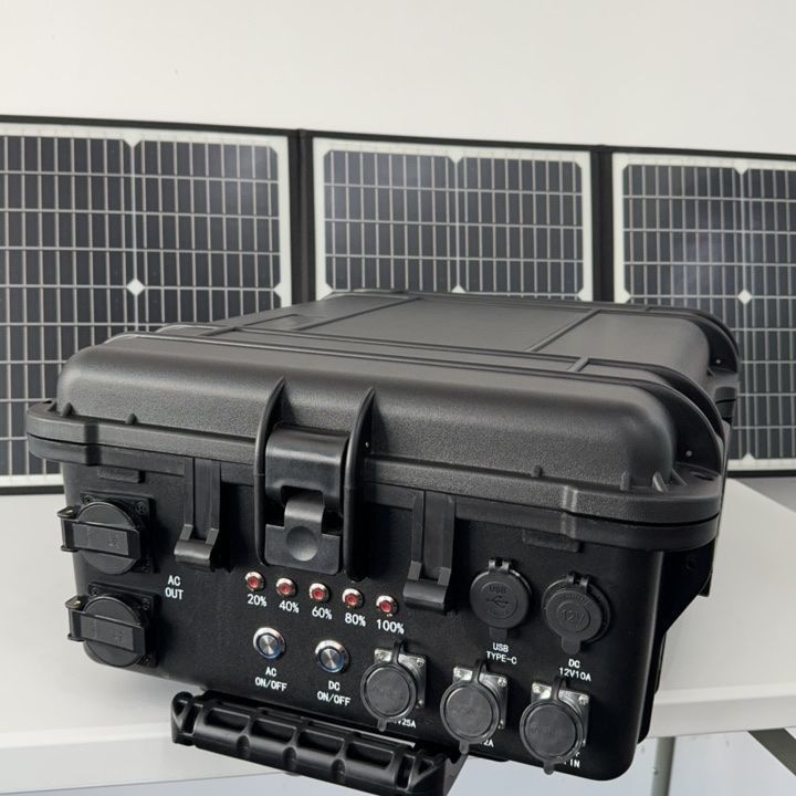 6-7 uur oplaadtijd LiFePO4 Draagbare zonne-energiegenerator voor kampeerplaatsen USB mobiele energiecentrale