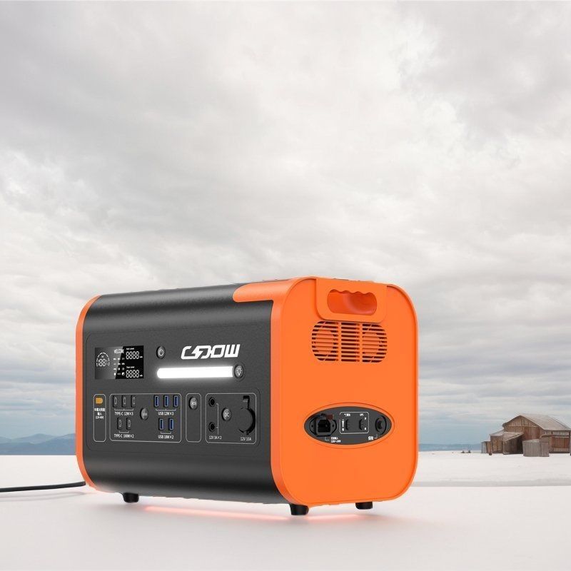 USB-type-C/AC/DC-uitgang Draagbare zonne-energiecentrale voor camping/auto noodoplader