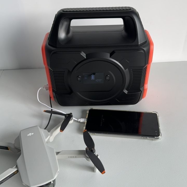 Buiten lithiumbatterijen Energieopslagbatterij 300W Draagbare elektriciteitscentrale met MPPT