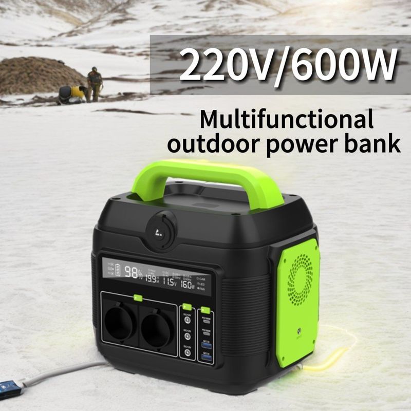 S6 220V 600W Kleine grootte drinkbare zonne-energiegenerator Lithiumcentrale met opvouwbaar handvat