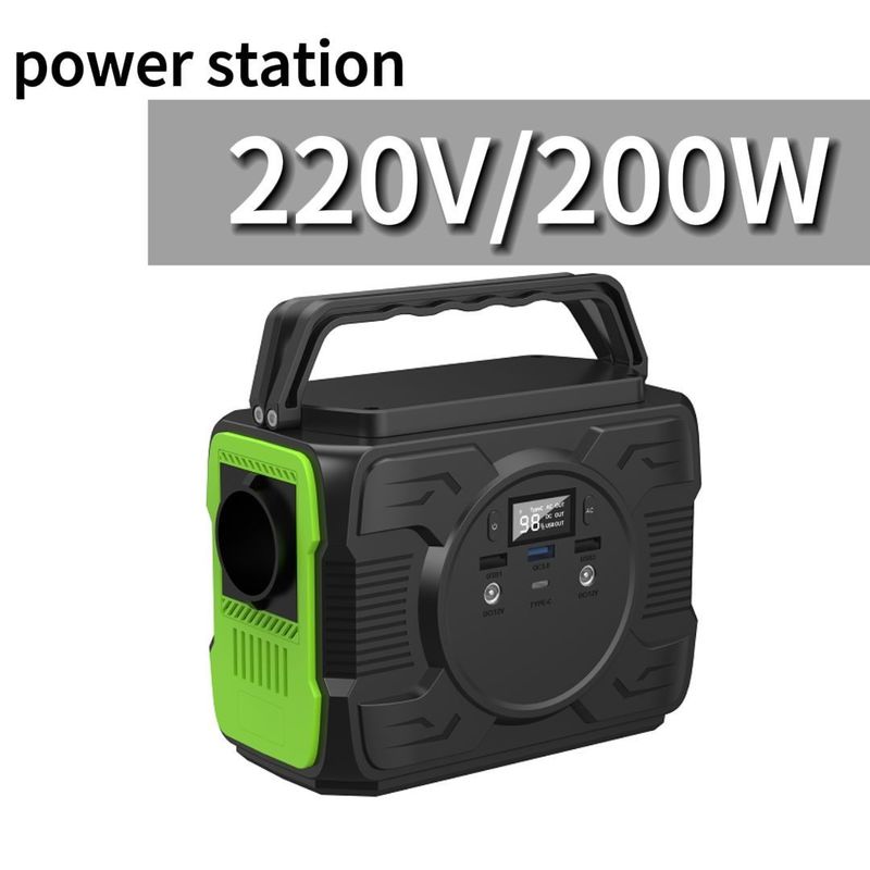 200W LiFePO4 batterijpakket Outdoor Camping Power Bank voor CPAP/koelkast/visserij/laptop