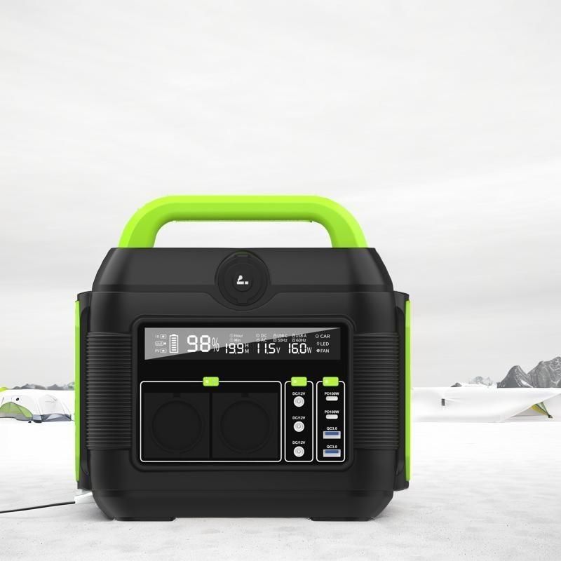 600W sinusgolf 220V 576wh Outdoor Camping Lithiumbattery Mobiele voedingsbron voor thuis