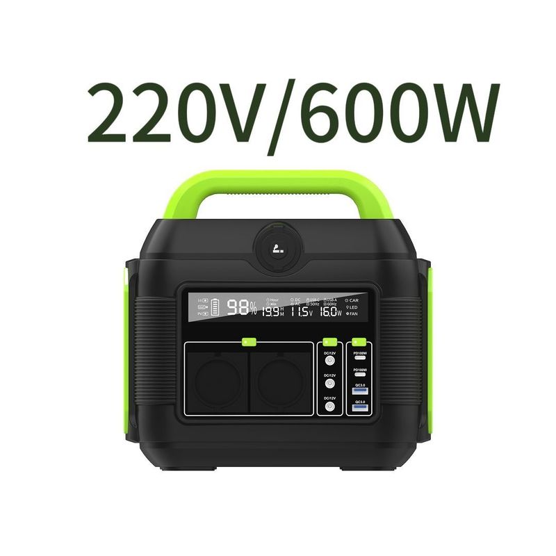 Verwijderbare batterij 600W Lithium 110V 220V Camping Mini Draagbare AC-afvoerpunten Power Bank