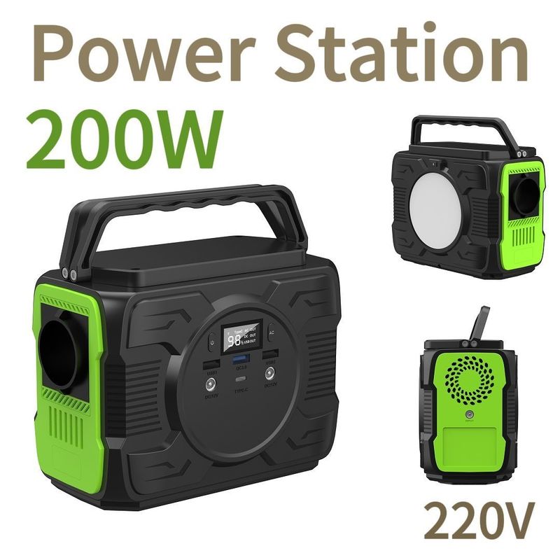 200W oplaadbare batterij zonne-generator Draagbare elektriciteitscentrale voor thuis en buiten