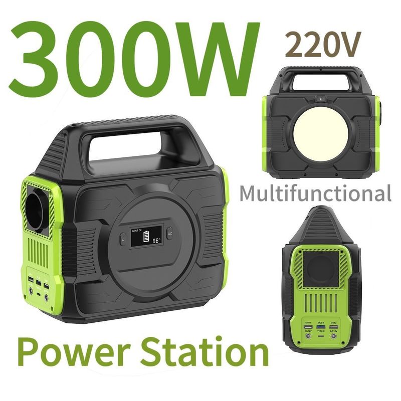 300W 220V draagbare magnetische energiecentrale voor zonneproducten Liquid Crystal Display