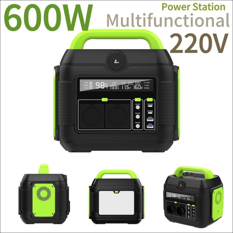 Aanpasbare 300W 500W 600W 1200W 2200W draagbare elektriciteitscentrale voor buitenactiviteiten