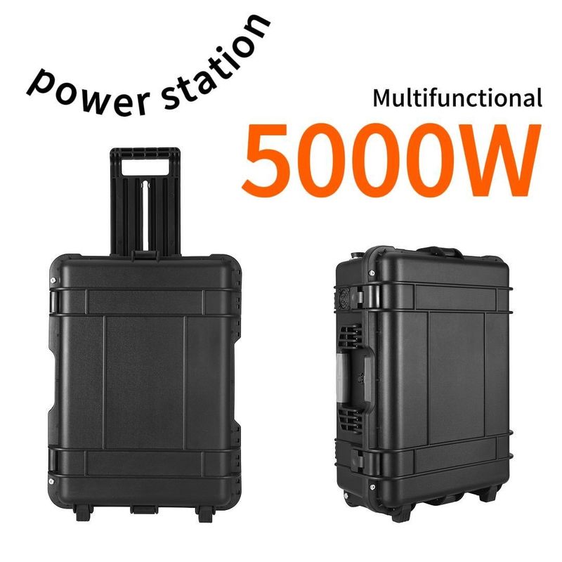 AC Pure Sine Wave 5000W Draagbare back-up generator 200W 3000W Zonne-oplaadcentrale