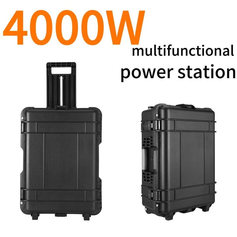 Draagbare elektriciteitscentrale van 4000W 220V 500wh Uitgangsgolfvorm AC Pure sinusgolf
