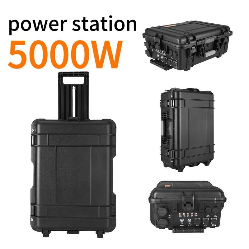 5000W zonne-motorgenerator voor zelfrijdend reizen ABS legering Shell materiaal Laadtijd 6-7h