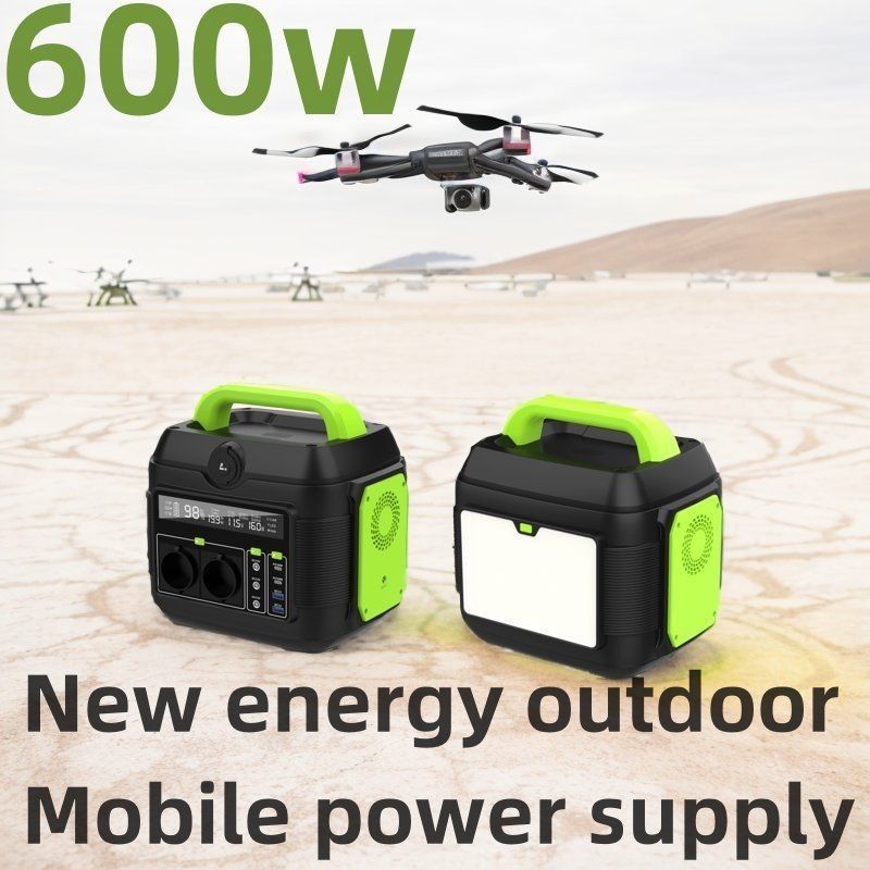600W Design Uav Outdoor Portable Power Station Zonne-Generator Set voor off-grid stroom