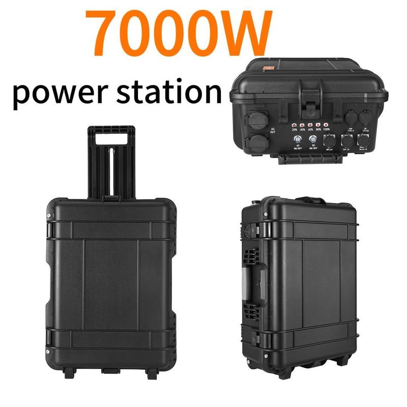 7000 W ternaire lithiumbatterijen Draagbare mobiele voedingsbron voor auto's en zonne-energie
