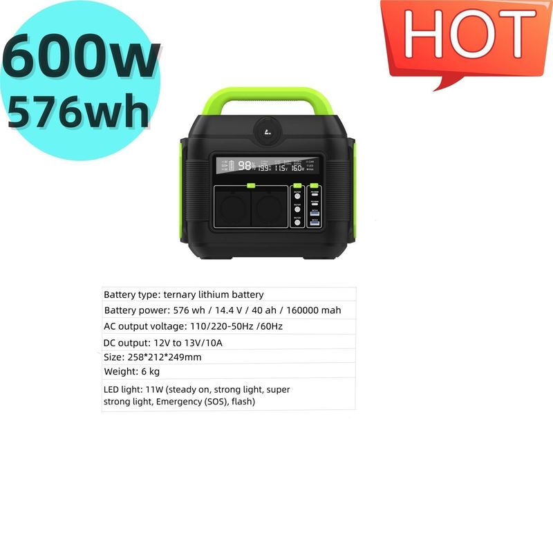 600 W stil draagbare elektriciteitscentrale zonne-energie generator voor herbruikbare S6 S6 Outdoor Camping