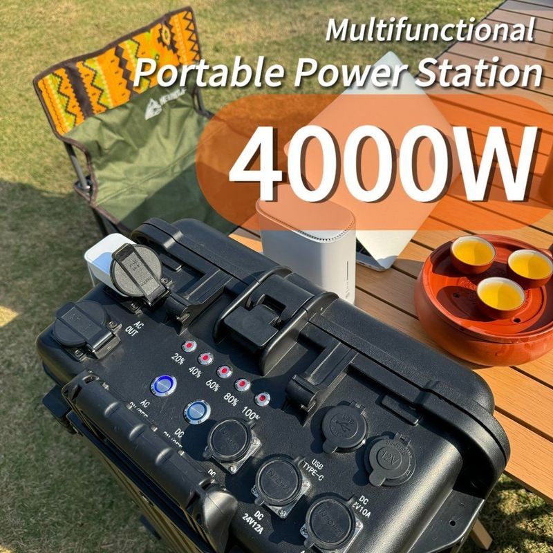 4000W Outdoor Camping Emergency Backup Draagbare Power Station met 6-7 uur oplaadtijd