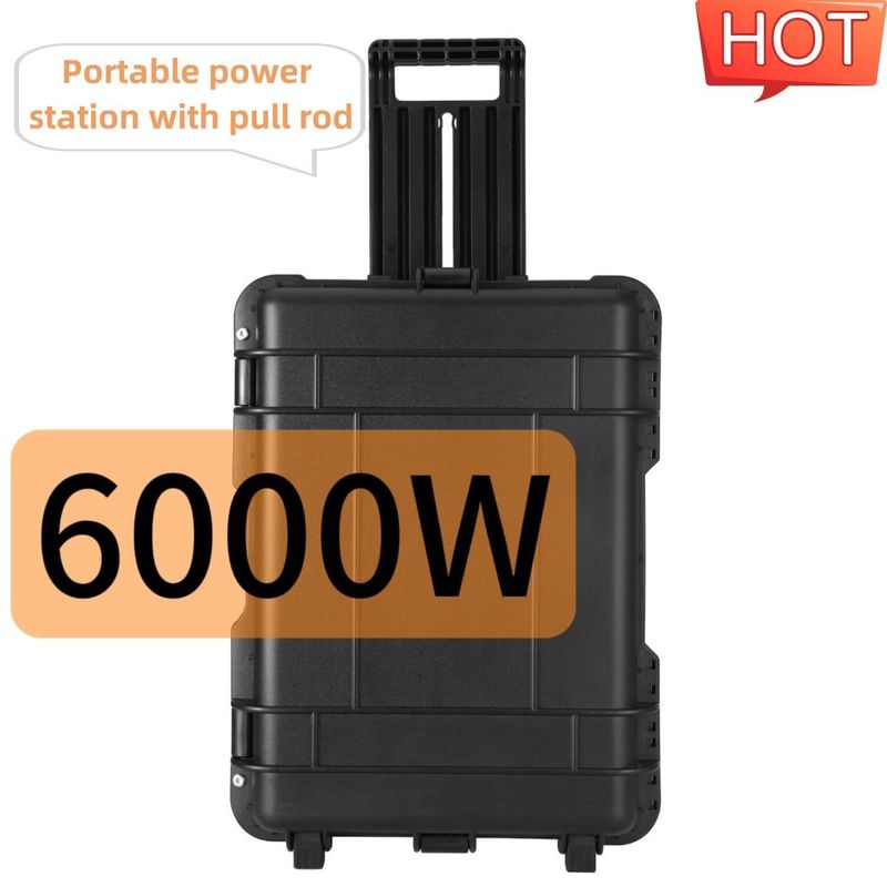 6000W piekvermogen multifunctionele draagbare zonne-energiegenerator voor outdoor-energieoplossingen