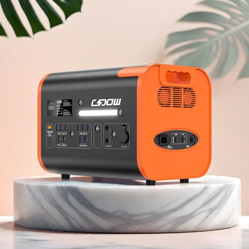 LiFePO4-batterij draagbare elektriciteitscentrale 2000W 2200W voor buitenshuise huishoudelijke noodgevallen