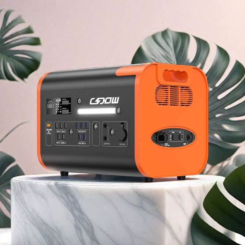 Outdoor Camping Emergency Energy Storage Generator 2200W Uitgangsvermogen 2048wh Capaciteit