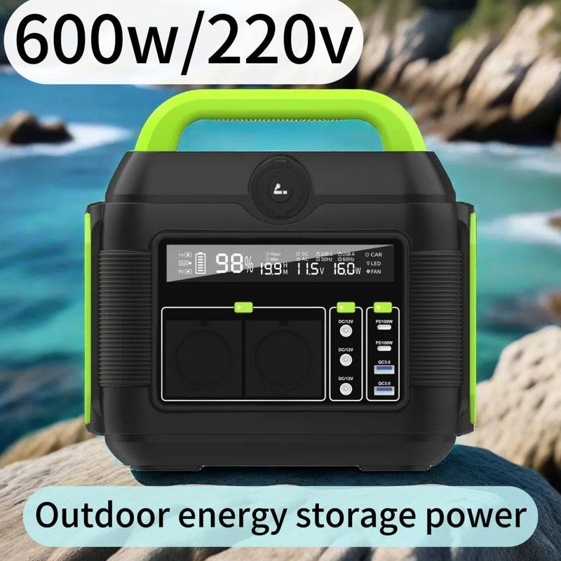 Recyclebare draagbare zonne-energiegenerator 600W 2200W 3000W voor warm hernieuwbaar energie camping