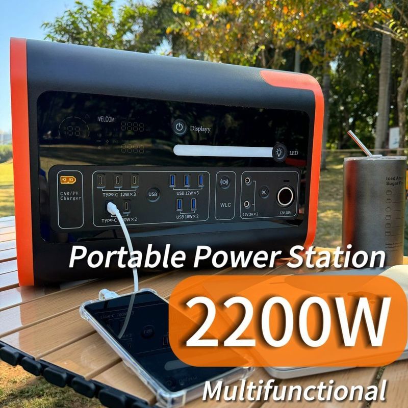 2200W noodstroomreserve Draagbare energieopslag met Un38.3/Msos-authenticatie