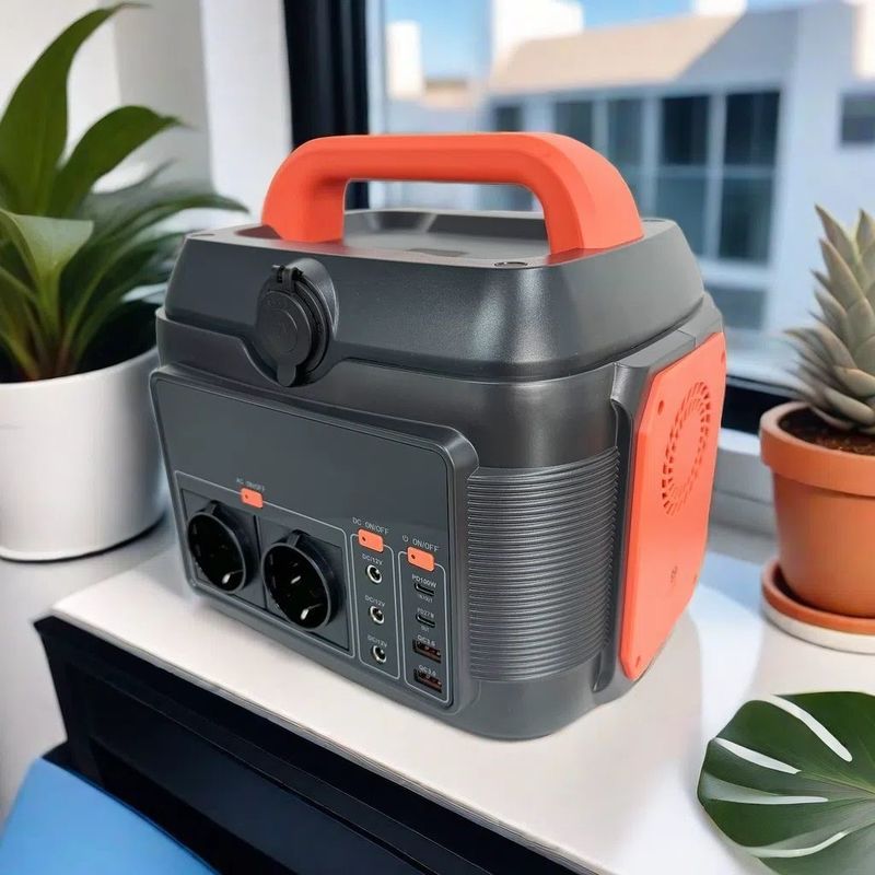 600W draagbare elektriciteitscentrale Afneembare 576wh/14.4V/40ah Batterijcapaciteit Zonne-generator