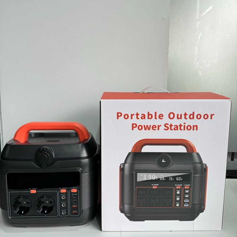 600W/576wh Draagbare zonne-energiegenerator voor buitenshuis gezinscamping