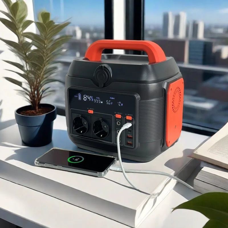 Aanpasbare kleur 600W Huishoudelijk elektriciteitscentrum en zonne-energiegenerator voor buitenkamperen