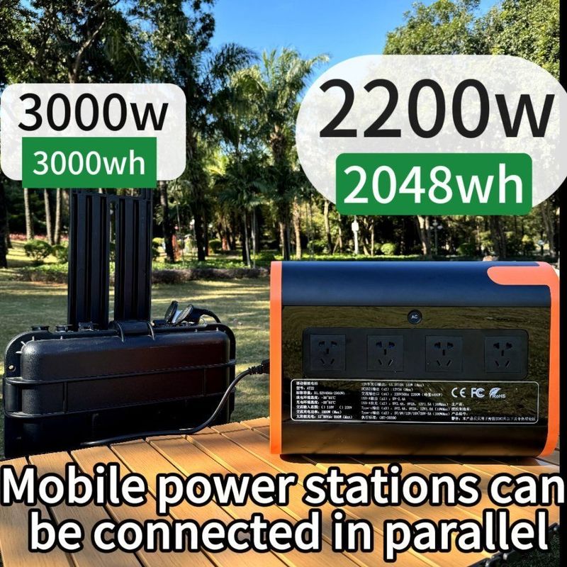 Oranje 2200W Uav zonne-generator met Un38.3/Msos-authenticatie en 4000W aandrijflicht